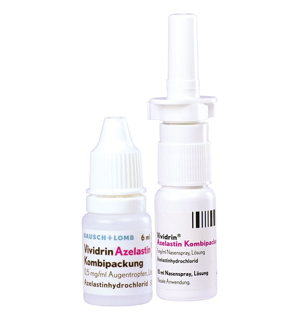 VIVIDRIN Azelastin Kombip. 0,5mg/ml ATR+1mg/ml NAS