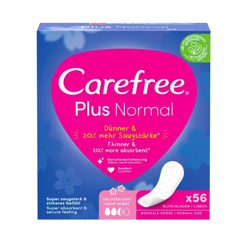 CAREFREE plus Normal light scent Slipeinlage