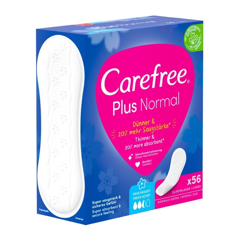 CAREFREE plus Normal fresh scent Slipeinlage