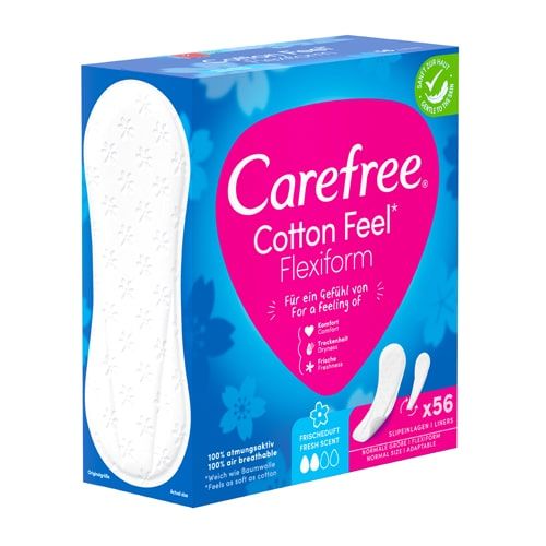 CAREFREE Cotton Feel flexibel fresh scent Slipeinl