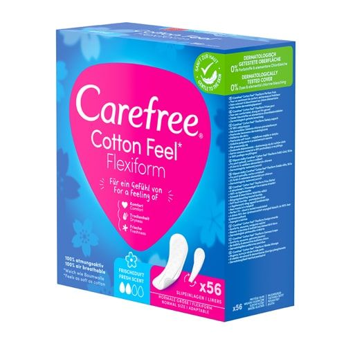 CAREFREE Cotton Feel flexibel fresh scent Slipeinl