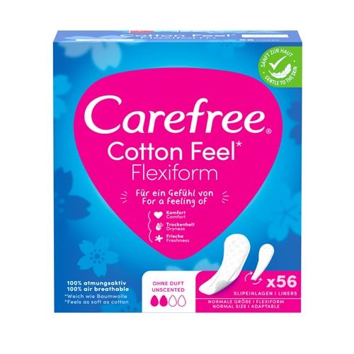 CAREFREE Cotton Feel Flexiform unscented Slipeinl.