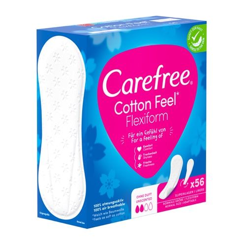 CAREFREE Cotton Feel Flexiform unscented Slipeinl.