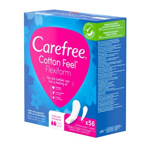 CAREFREE Cotton Feel Flexiform unscented Slipeinl.