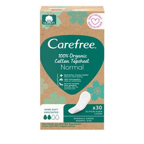 CAREFREE Organic Cotton Normal unscented Slipeinl.