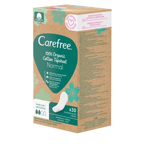 CAREFREE Organic Cotton Normal unscented Slipeinl.