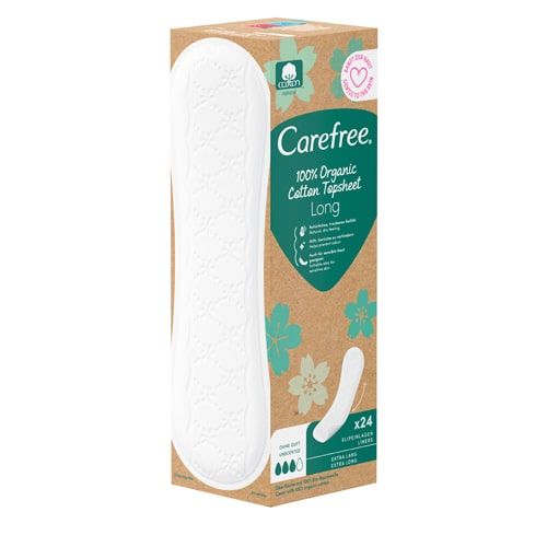 CAREFREE Organic Cotton Long unscented Slipeinlage